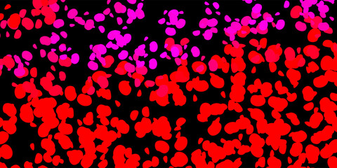 Dark pink, red vector background with random forms.