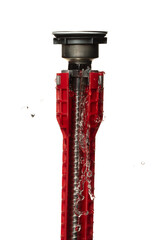 Water leak under sink on Nut Bolt stainless steel. Drain sink leak  hose water from pipe plumbing...