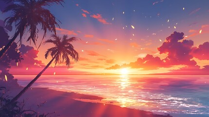 Peaceful Tropical Sunset