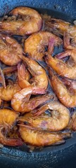 fried shrimp on a grill