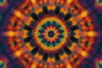 Colorful abstract kaleidoscope or endless pattern for background used.