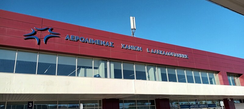 General view of the Chania International Airport I. Daskalogiannis in Crete