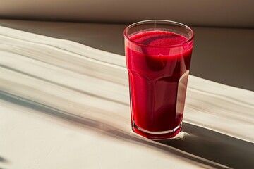 With rodajas of remolacha decorating the vase, it lies on a white and gray surface