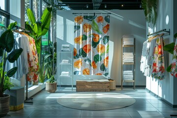 Tropical Themed Retail Store Interior