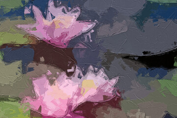 Oil paintings and various flowers, roses, peonies, cats, dogs, chrysanthemums, birds, tropical leaves, lotus leaves, and lotus flowers