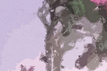 Oil paintings and various flowers, roses, peonies, cats, dogs, chrysanthemums, birds, tropical leaves, lotus leaves, and lotus flowers