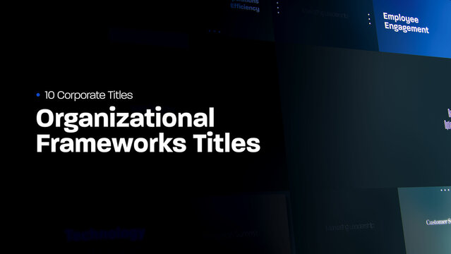 Organizational Frameworks Titles | 10 Motion Titles with Control Panels
