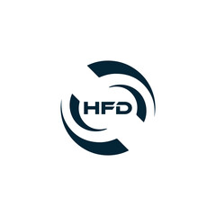 HFD logo. H F D design. White HFD letter. HFD, H F D letter logo design. H F D letter logo design in GOLD, GOLDEN LOGO, THREE, style. letter logo set in one artboard. H F D letter logo vector design.	