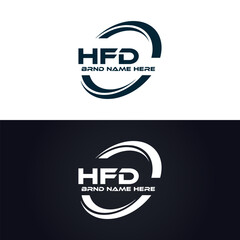 HFD logo. H F D design. White HFD letter. HFD, H F D letter logo design. H F D letter logo design in GOLD, GOLDEN LOGO, THREE, style. letter logo set in one artboard. H F D letter logo vector design.	