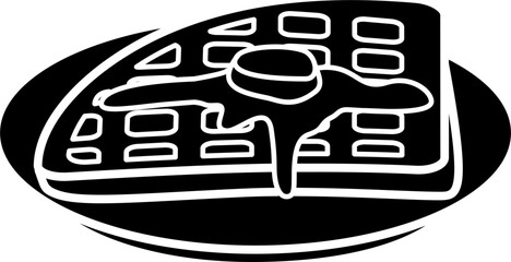 Waffles illustration vector