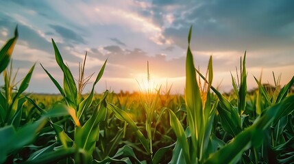Fototapeta premium Golden Hour Cornfield