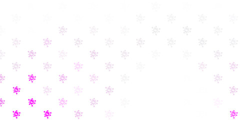 Light purple vector template with flu signs.