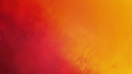 Colorful gradient background shifting from warm orange to deep red, overlaid with a subtle grain noise for a trendy art product design, close-up view.