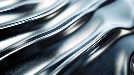 Sleek and Polished Titanium Metal Background with High-Tech and Smooth Finish