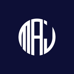 Fototapeta premium maj circle logo design