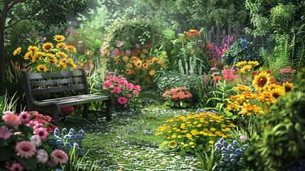 Peaceful Garden Bench