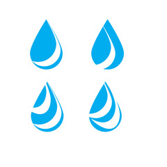 set of water drops