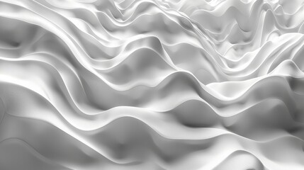 Obraz premium It has a texture like ice cream,3d, macro, minimalist white topographic lines, abstract background, grey background 