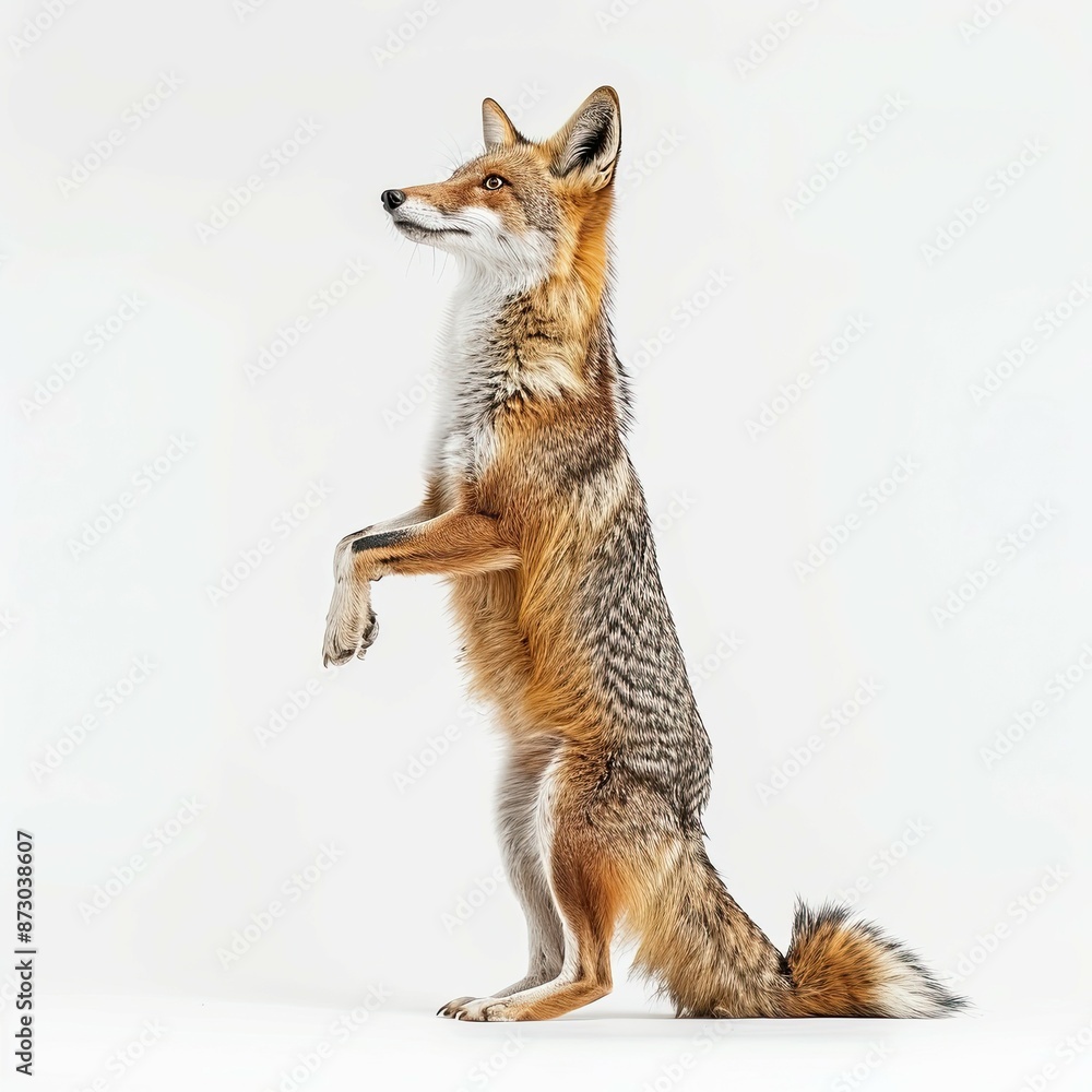 Wall mural animal photography full body isolated on white background