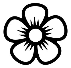 Flowers, wildflowers, bloom and blooming. Plant, nature, flora, floral and blossom, illustration