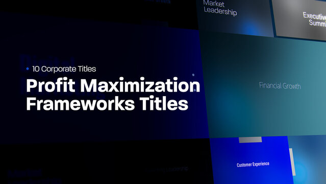 Profit Maximization Frameworks Titles | 10 Motion Titles with Control Panels