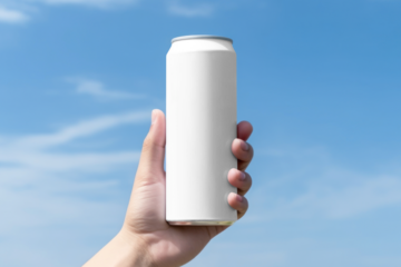 Soda can png transparent mockup