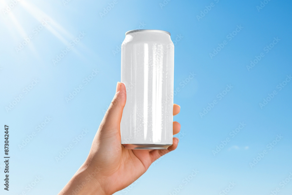 Sticker Soda can png transparent mockup