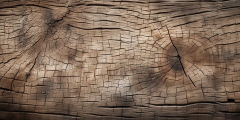 Naklejka premium Cracked Wooden Texture with Knots