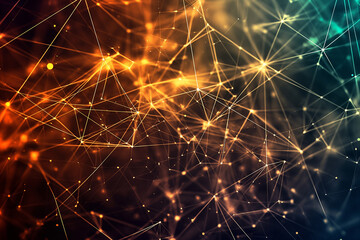 Fototapeta premium Experience a visually stunning wallpaper showcasing a network of connections that represent an abstract and best-selling concept