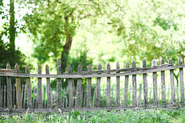 old wooden fence