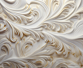 White floral background, GennerativeAI, Luxury wallpaper