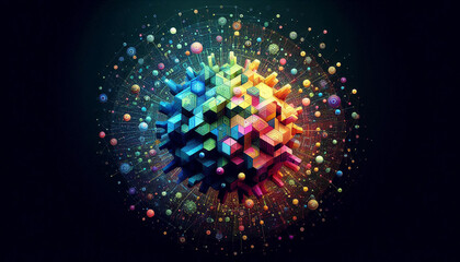 3D image of a virus in internal circuitry reflecting a cyber virus, background, vector, digital background, 