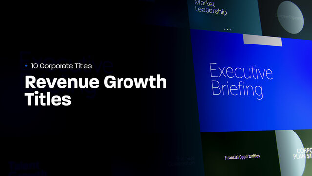 Revenue Growth Titles | 10 Motion Titles with Control Panels
