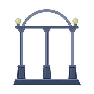 Uga arch icon clipart avatar logtotype isolated vector illustration