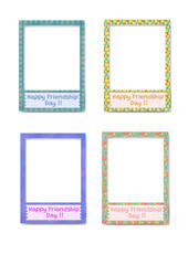 set of frames for friendship day