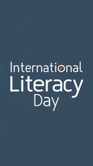 Fototapeta premium International Literacy Day, with a flat design, Literacy Day, Story, International Literacy Day Poster, Happy International Literacy Day, 