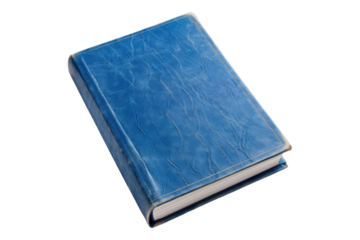Blue book isolated on transparent background