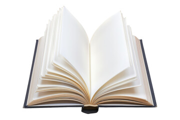 Black open book isolated on transparent background