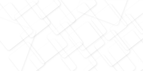 Abstract white and grey modern minimalistic pale geometric pattern white square shape with futuristic background squares in bright light with soft shadows as pattern. paper texture.
