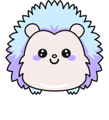 Kawaii Cute Hedgehog Sticker
