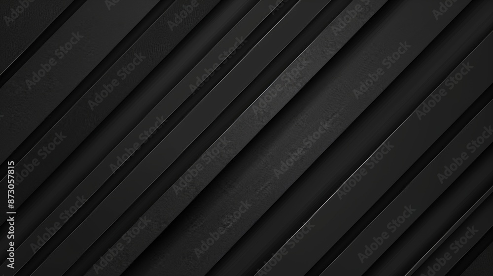 Poster 3d parallelepiped shape material structure pattern dark grey abstract background. three dimensional 