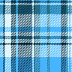 Napkin vector check pattern, ethnic fabric background plaid. Tone tartan texture textile seamless in cyan and light colors.