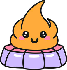 Kawaii Cute Camp Fire Travel Sticker