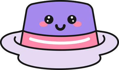 Kawaii Cute Hat Travel Sticker