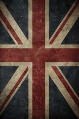 Fototapeta premium Union flag poster with the British flag, national symbols, and a patriotic message for events or celebrations