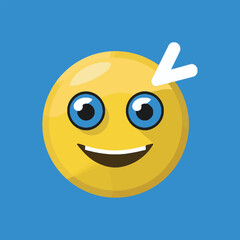 Flat world emoji day illustration vector