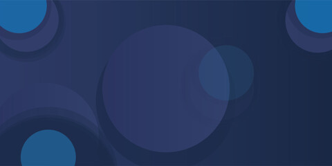 Abstract blue background with modern corporate concept. Vector illustration of overlap circle geometric shapes modern element for banner,