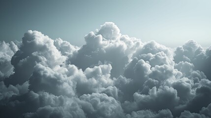 Clouds in the sky creating a serene and expansive background, ideal for uplifting designs, nature themes, and peaceful visuals.