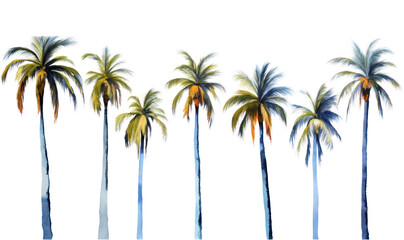 Obraz premium PNG Palm trees outdoors nature plant.