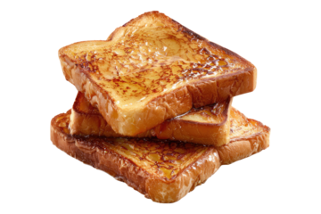 French toast isolated on transparent background